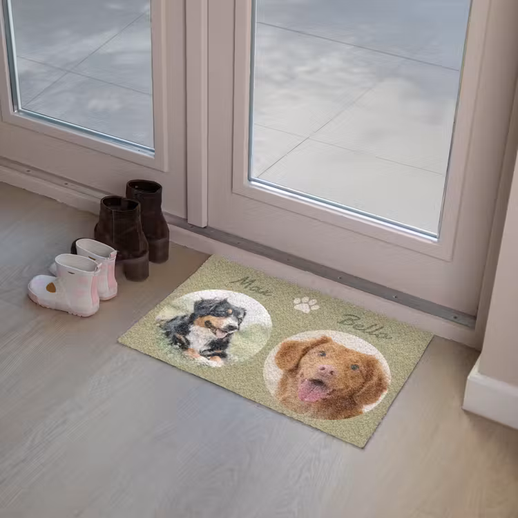 Personalisierbare fußmatte - Eigene - Fotos - Rund — 8