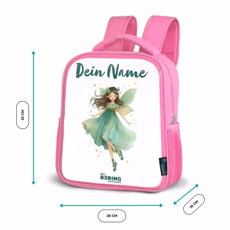 Rucksack Kind - Rosa - Schwebende grüne Elfe — 4