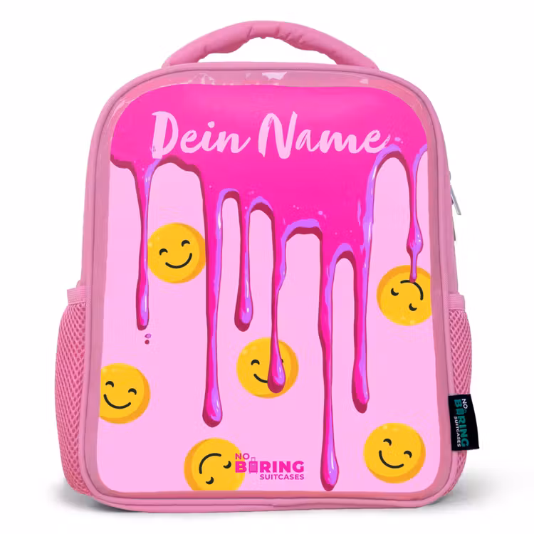 Rucksack Kind - Rosa - Farbe - Smiley - Rosa — 1