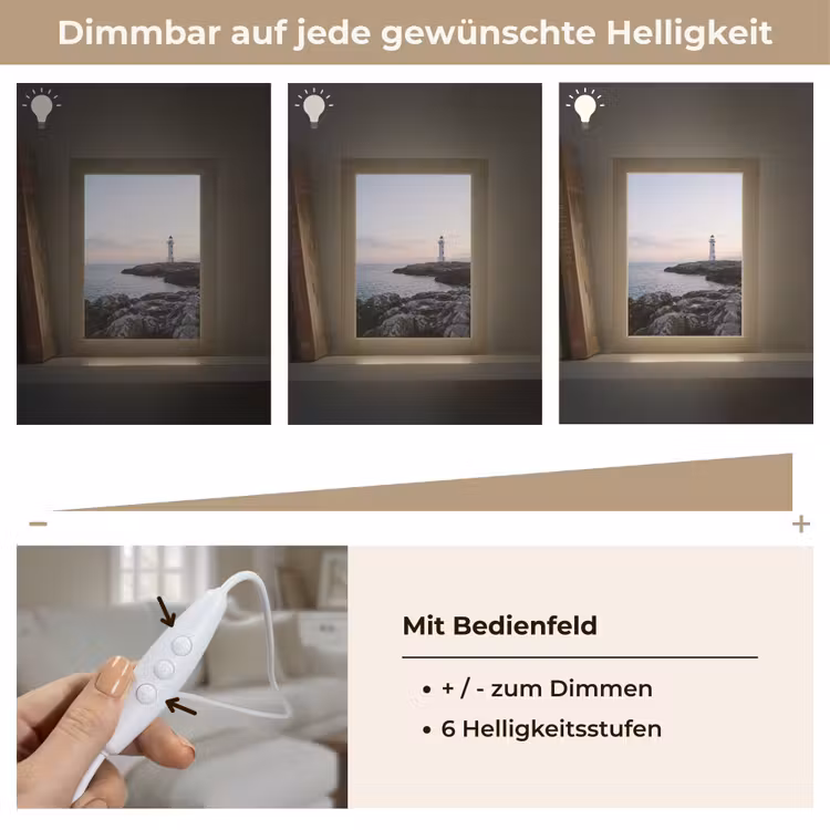 Tischlampe - Felsen - Leuchtturm - Weiß — 8