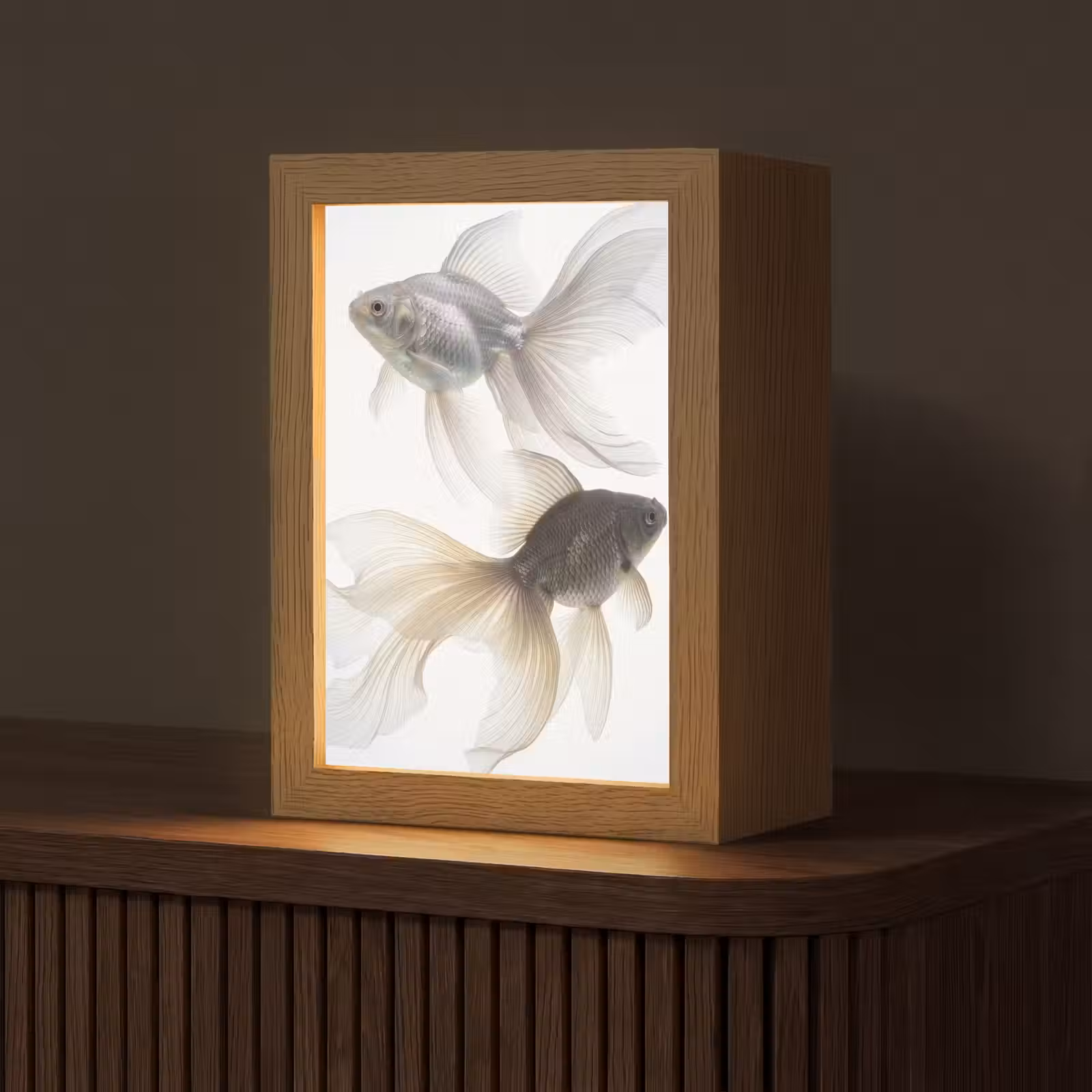Tischlampe - Goldfisch - Modern - Weiß — 1