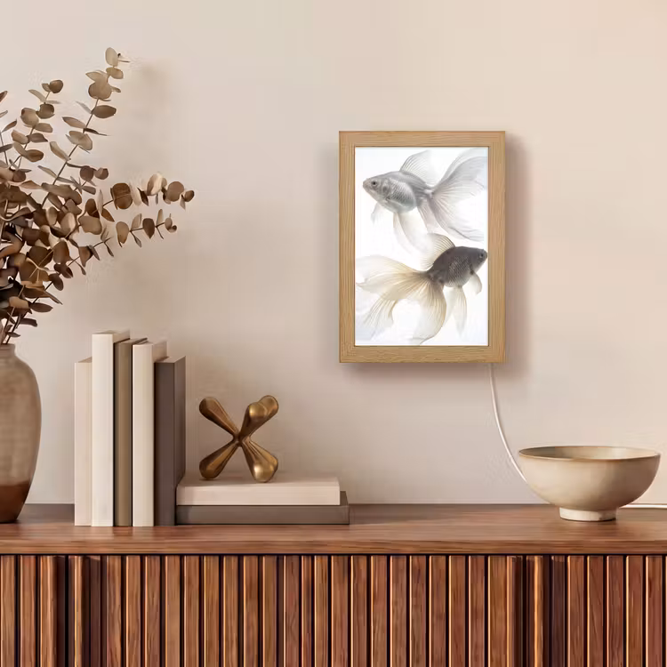 Tischlampe - Goldfisch - Modern - Weiß — 4