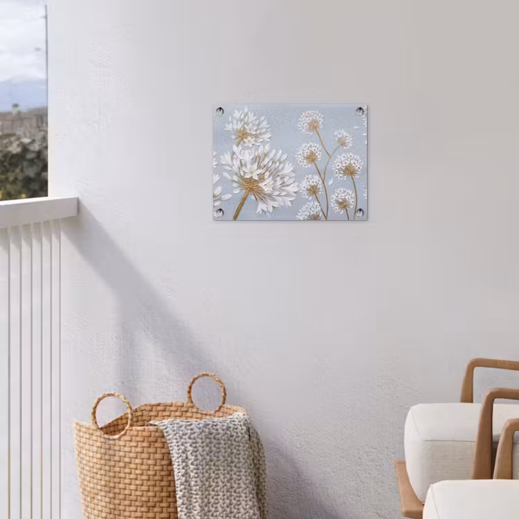 Gartenposter - Illustration - Blumen - Blau — 5