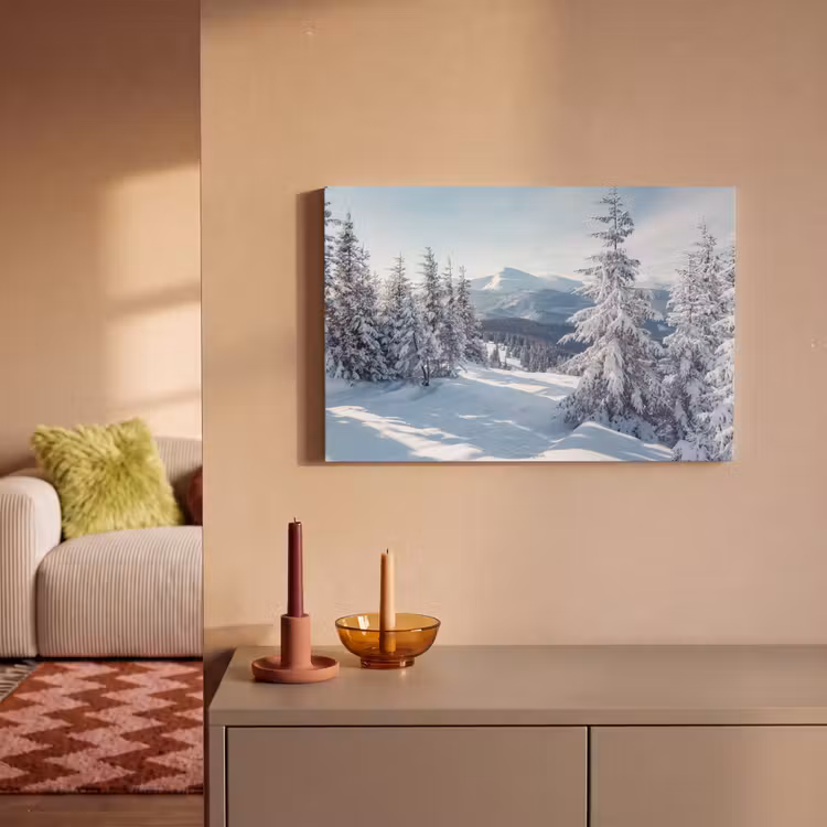 Leinwandbild - Schnee - Winter - Landschaft - Berge — 2