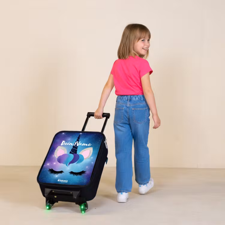 Kinderkoffer - Einhorn auf einem Sternenhimmel Hintergrund — 3