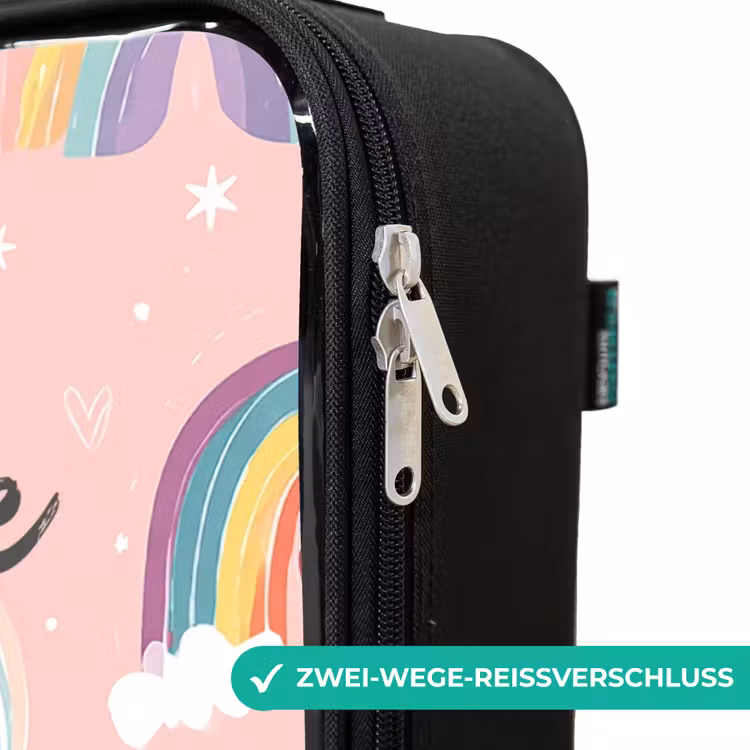 Kinderkoffer - Regenbögen auf einem rosa Hintergrund — 4