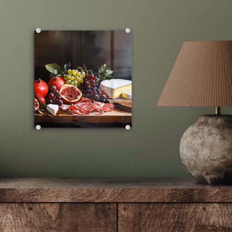 Glasbild - Trinktafel - Stilleben - Vintage — 4