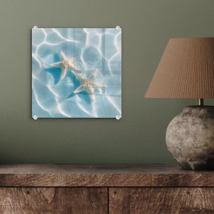 Glasbild - Seesterne - Gewelltes Wasser - Beruhigend — 4
