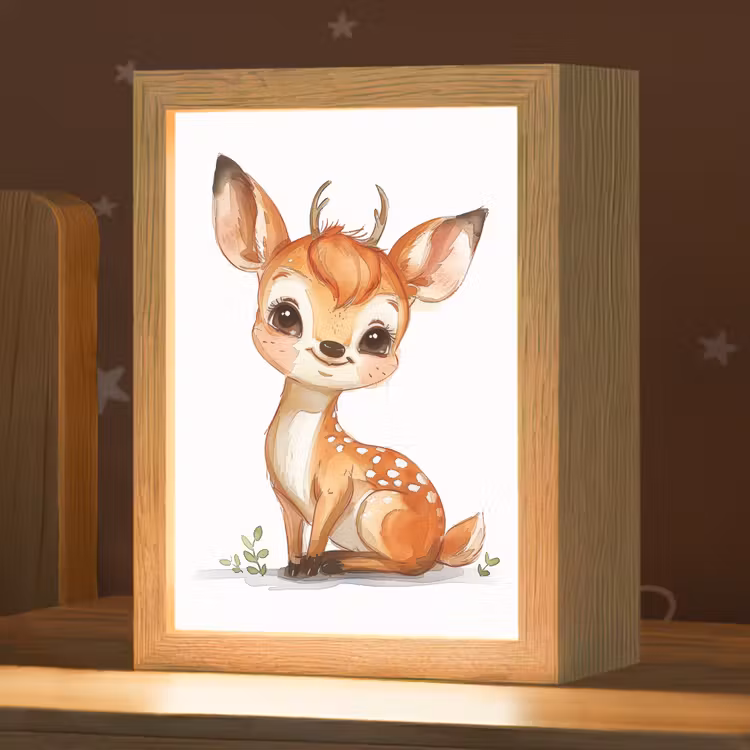 Nachtlicht Kinder - Hirsche - Baby - Tiere — 1