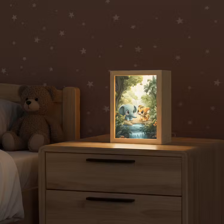 Nachtlicht Kinder - Elefant - Tiger - Wald - Dschungel — 2