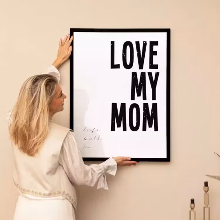 Poster mit Rahmen – Love my mom — 3