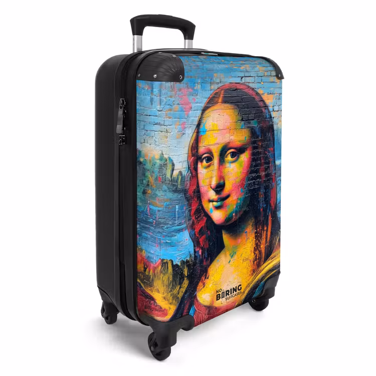 Koffer - Bunte Mona Lisa im Graffiti-Stil — 2