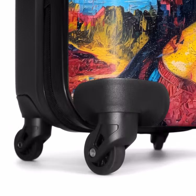 Koffer - Bunte Mona Lisa im Graffiti-Stil — 6
