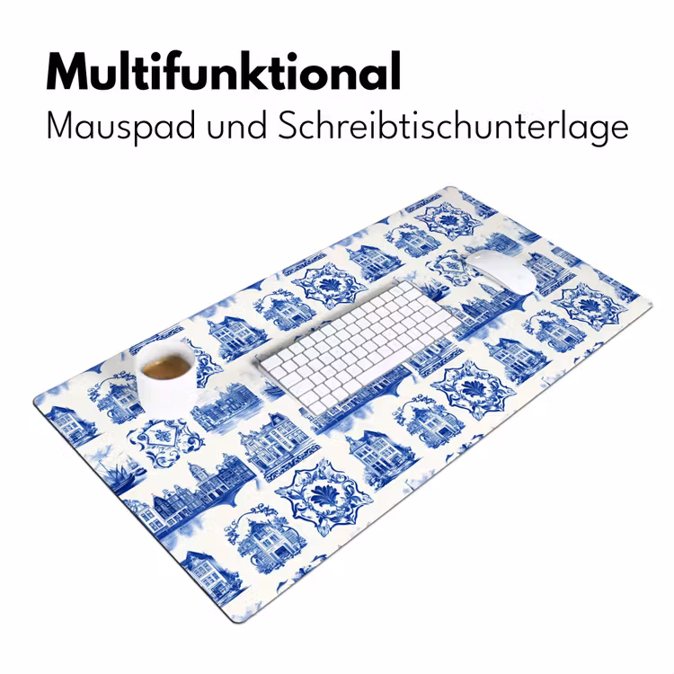 Schreibtischunterlage - Häuser - Schiffe - Blau — 4
