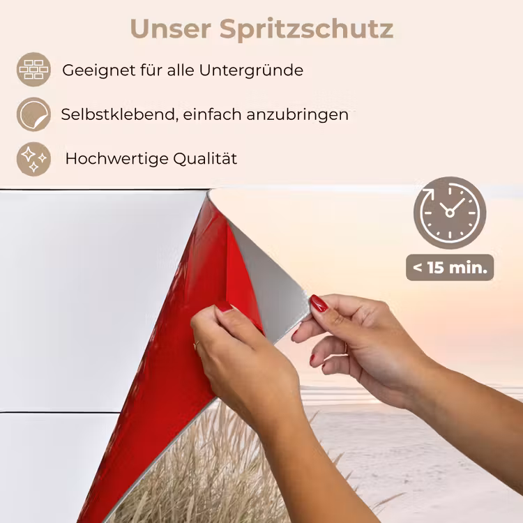 Spritzschutz Küche - Horizont - Dünenlandschaft - Sand — 5