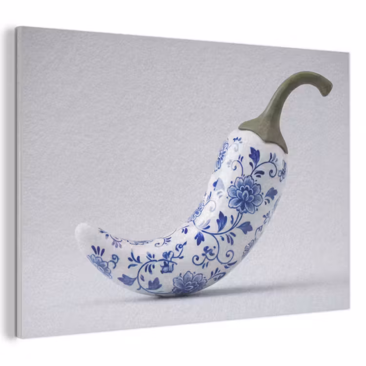 Akustikbild - Chilischote - Keramik - Blau — 1