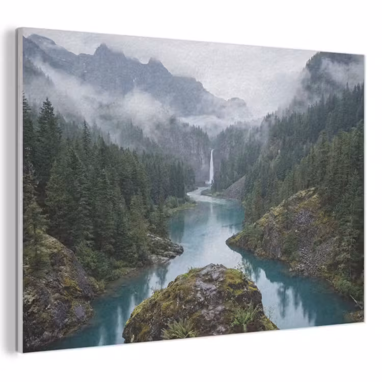Akustikbild - Wasserfall - Bäume - Berge — 1