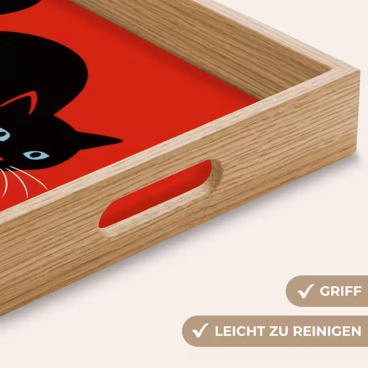 Tablett - Katze - Schwarz - Schwanz — 5