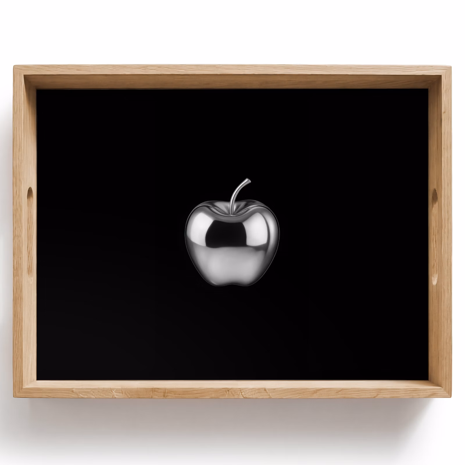 Tablett - Apfel - Metallisch - Symmetrisch — 1