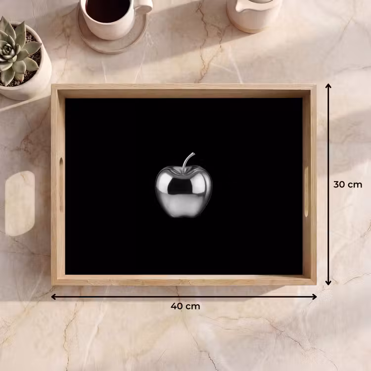 Tablett - Apfel - Metallisch - Symmetrisch — 9
