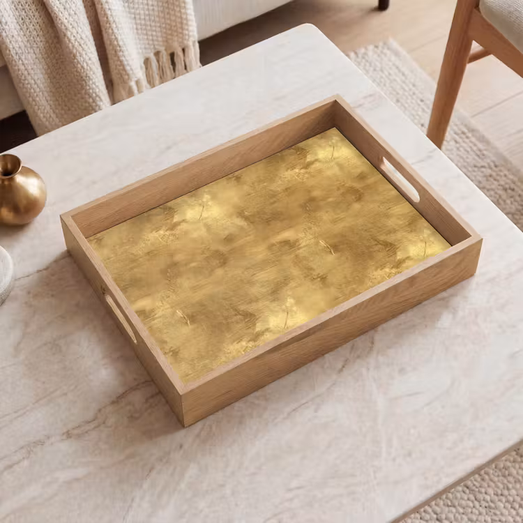 Tablett - Industriell - Textur - Gold — 2