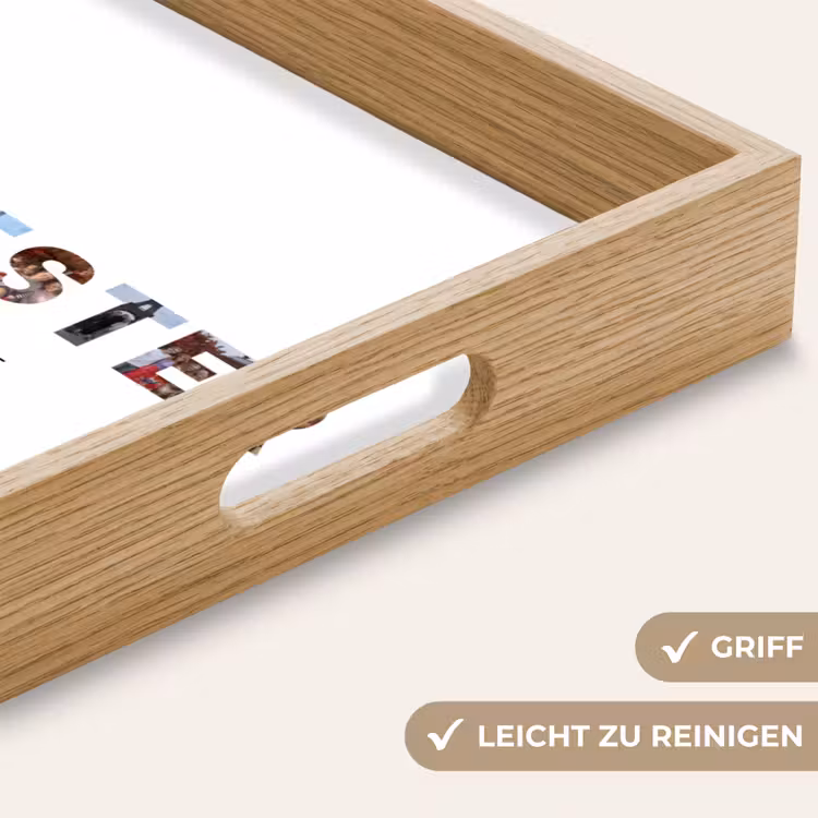 Personalisierte Tablett - Schwester - Buchstaben-Collage — 5