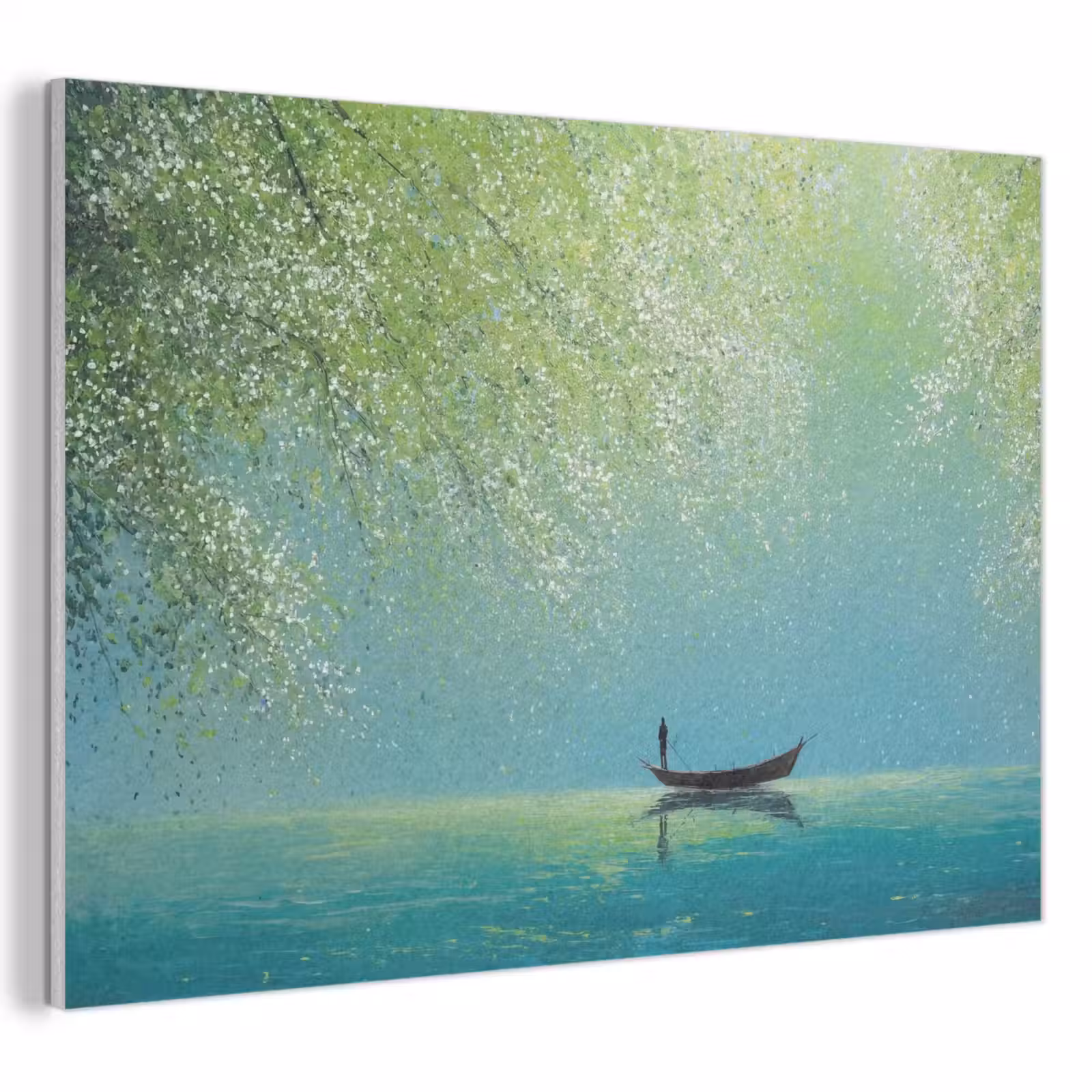 Akustikbild - Boot - Wasser - Blätter - Blüten — 1
