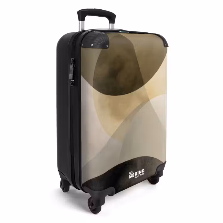 Koffer - Flugzeuge - Abstrakt - Beige - Kreise — 2
