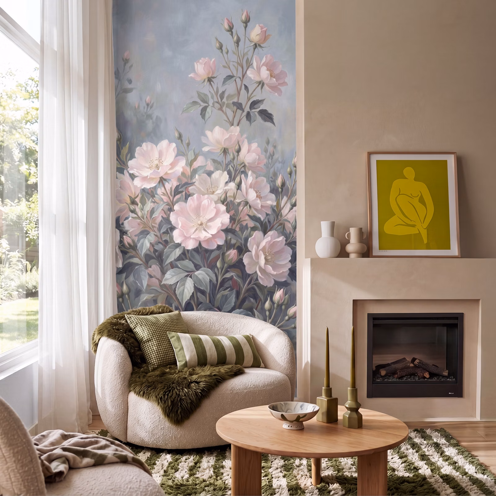 Tapete - Rosen - Illustration - Rosa — 1