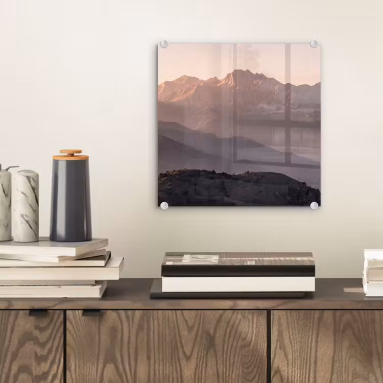 Glasbild - Panorama - Landschaft - Berge — 2