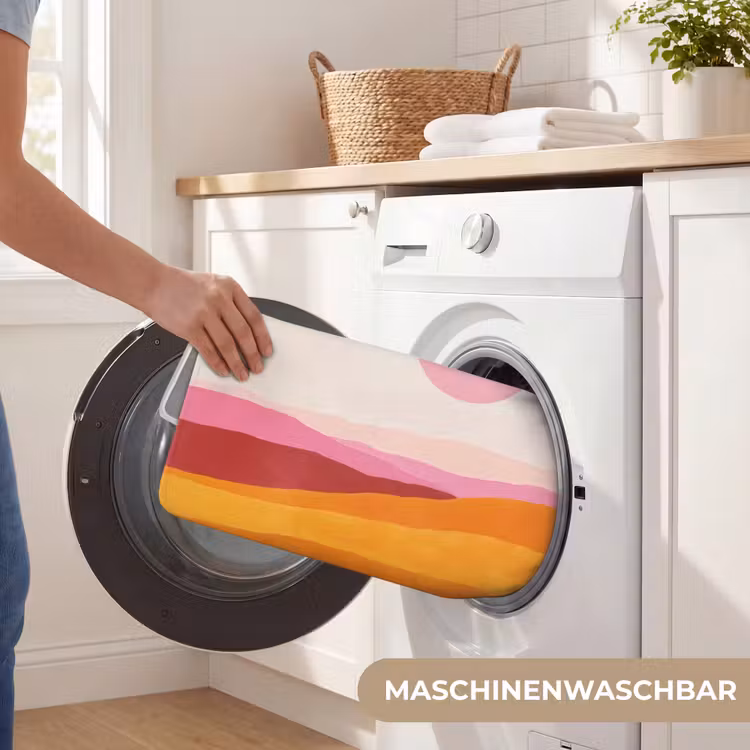 Badematte - Hügel - Orange - Sonne - Abstrakt — 7