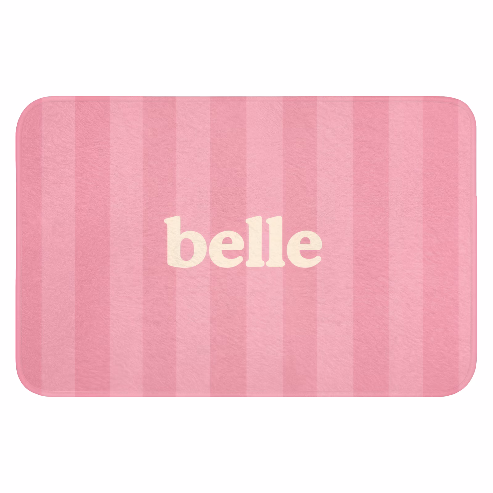 Badematte - Rosa - Gestreift - Belle — 1