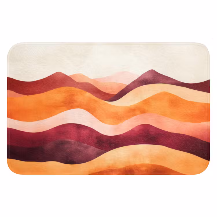 Badematte - Abstrakt - Landschaft - Wellen — 1