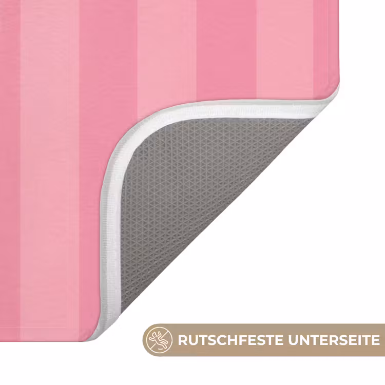 Badematte - Gestreift - Rosa - Chéri — 3
