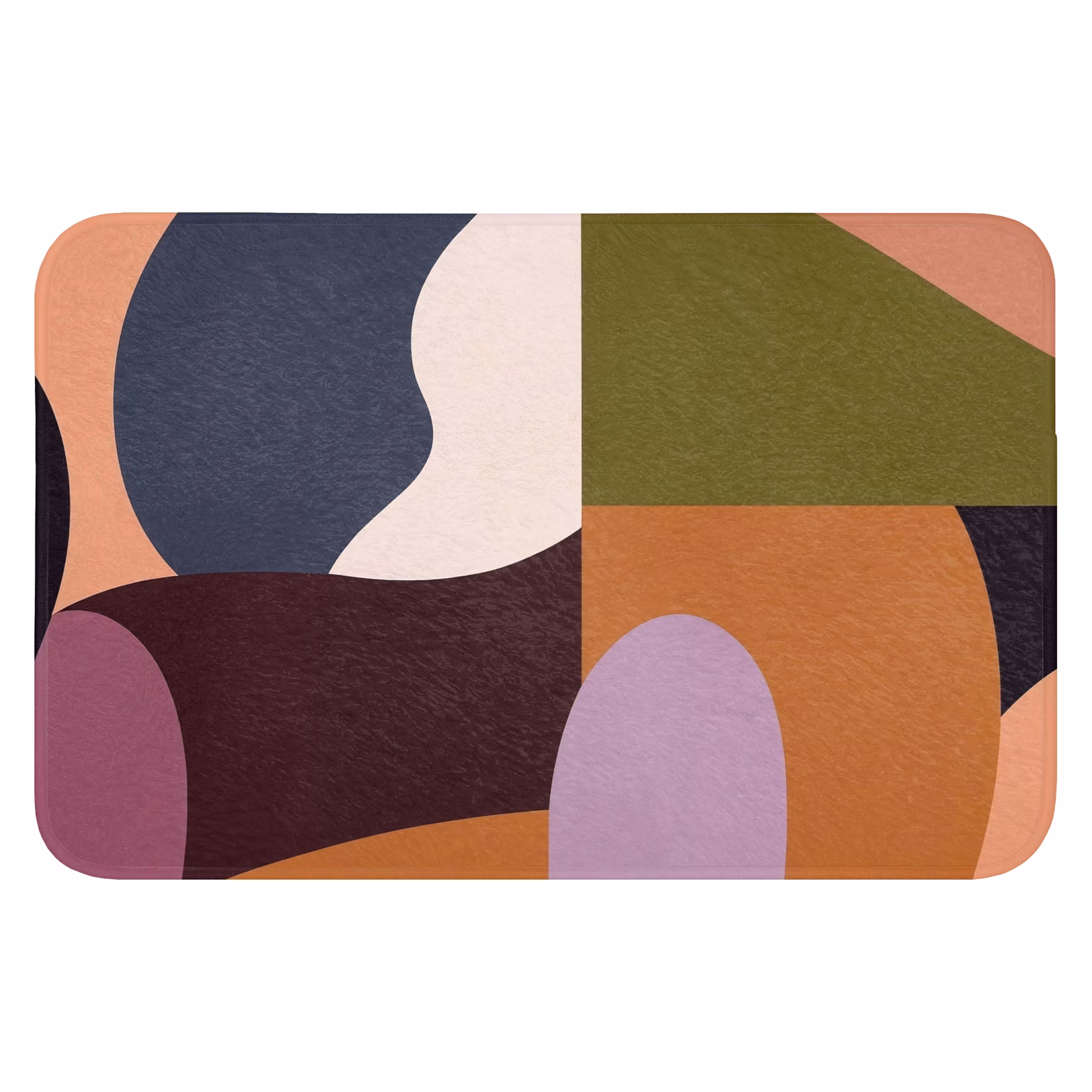 Badematte - Formen - Abstrakt - Farben - Quadratisch — 1
