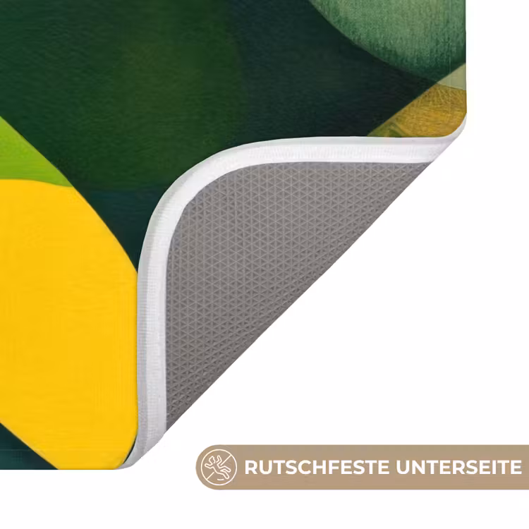 Badematte - Abstrakt - Gelb - Rosa - Grün — 3