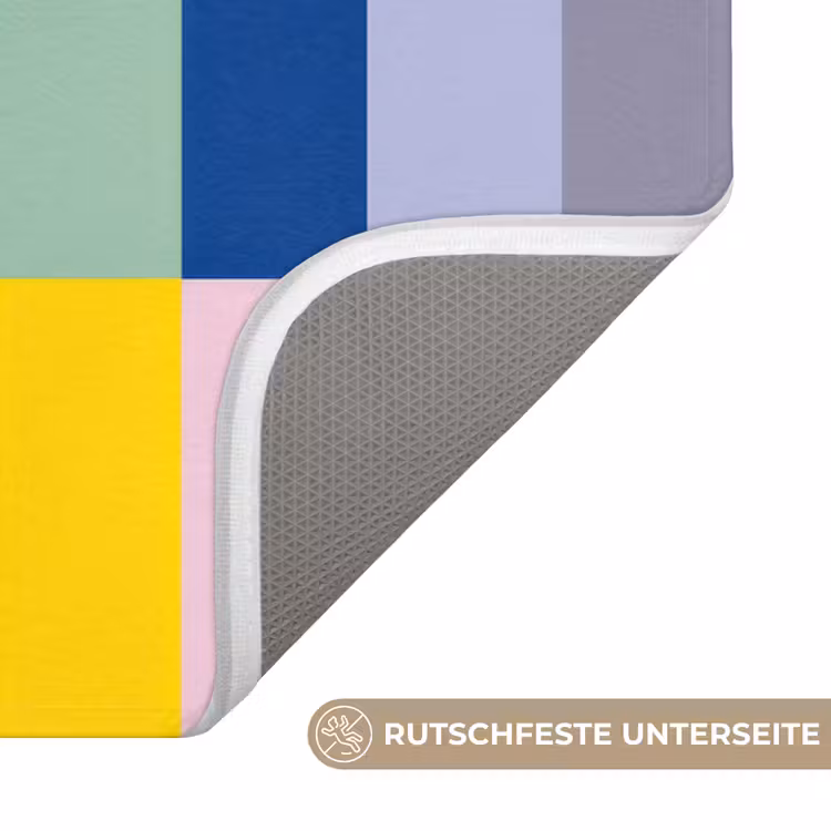 Badematte - Streifen - Blau - Muster - Abstrakt — 3