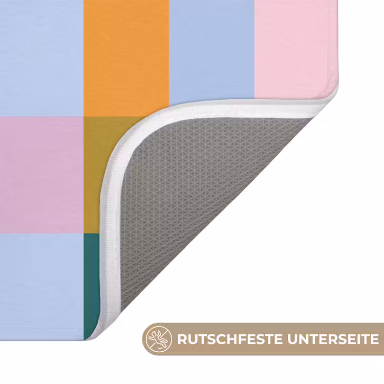 Badematte - Blöcke - Quadratisch - Gemustert - Farbig — 3