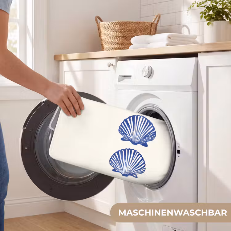 Badematte - Muscheln - Blau - Muster — 7