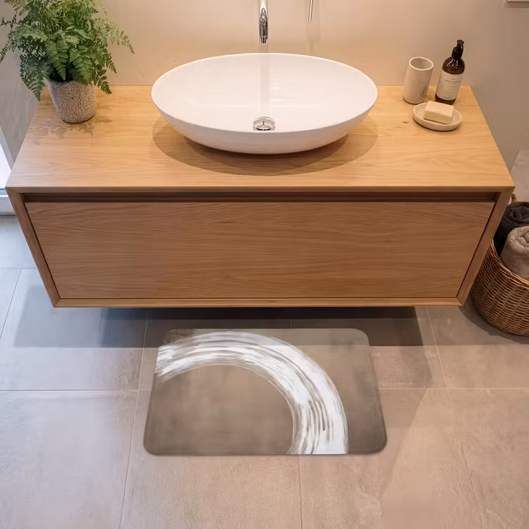 Badematte - Farbe - Braun - Japandi — 2