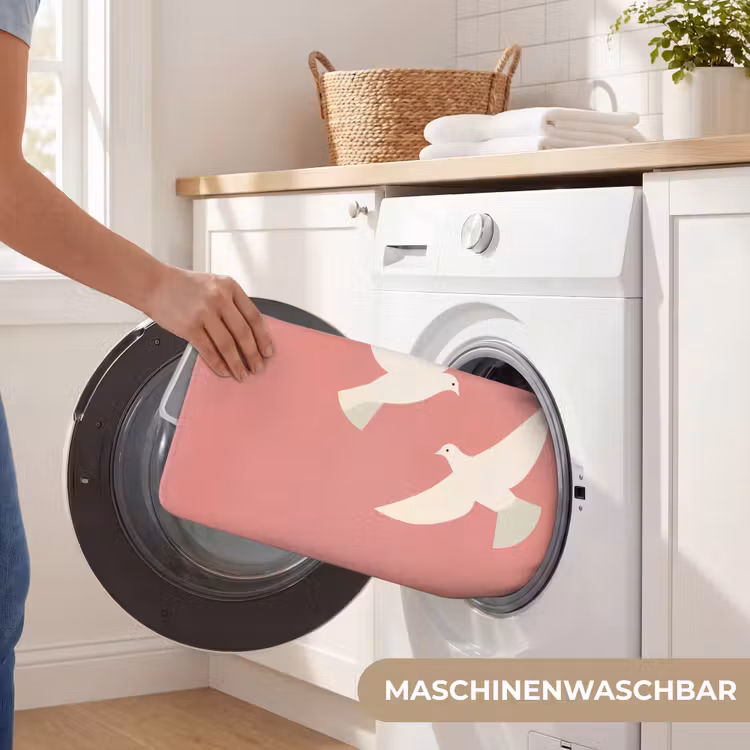 Badematte - Tauben - Weiß - Ziertauben — 7