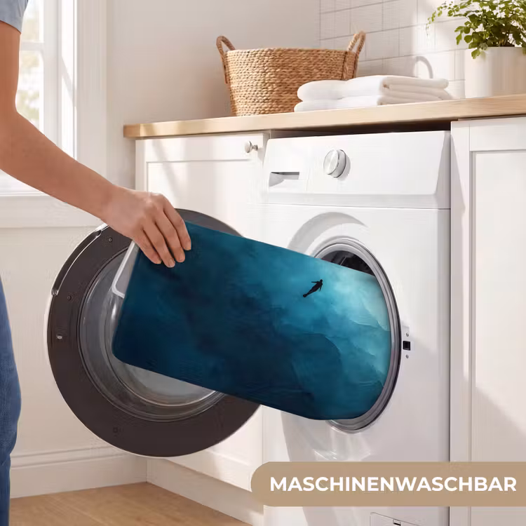 Badematte - Meer - Silhouette - Abstrakt - Blau — 7