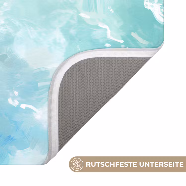 Badematte - Schildkröte - Meer - Blau - Glitzern — 3