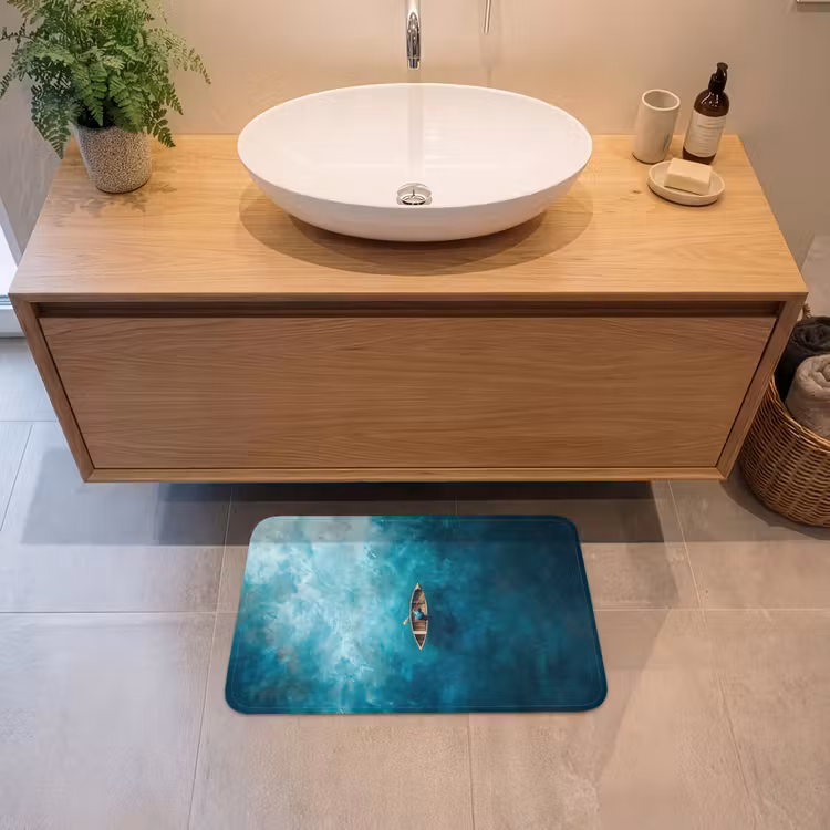 Badematte - Boot - Wasser - Blau — 2