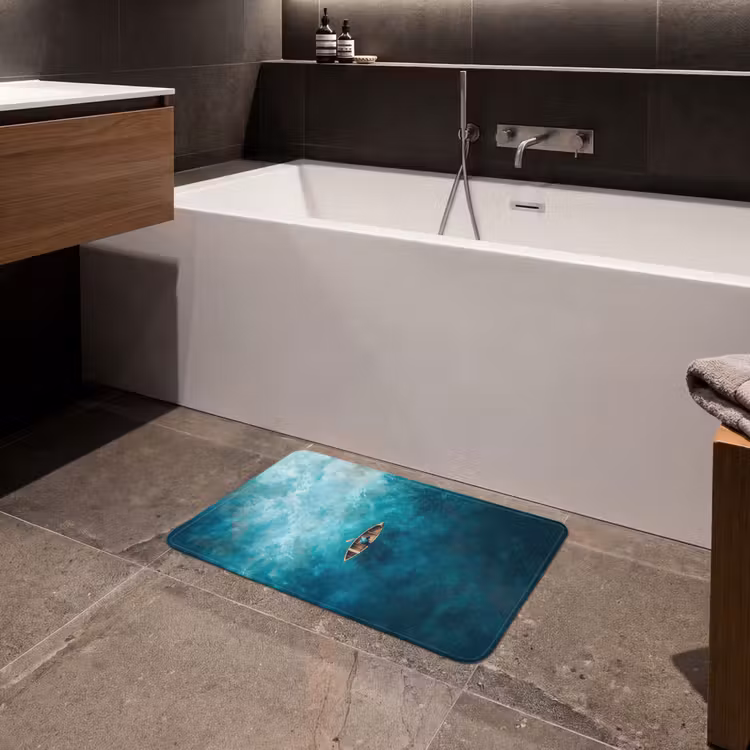 Badematte - Boot - Wasser - Blau — 4