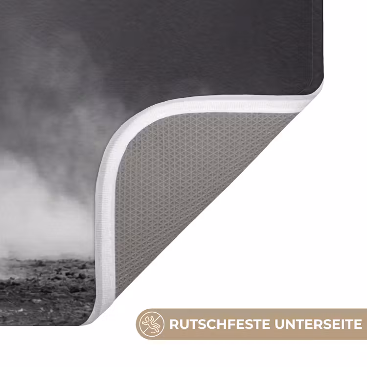 Badematte - Elefant - Schwarz - Weiß - Rauch — 3