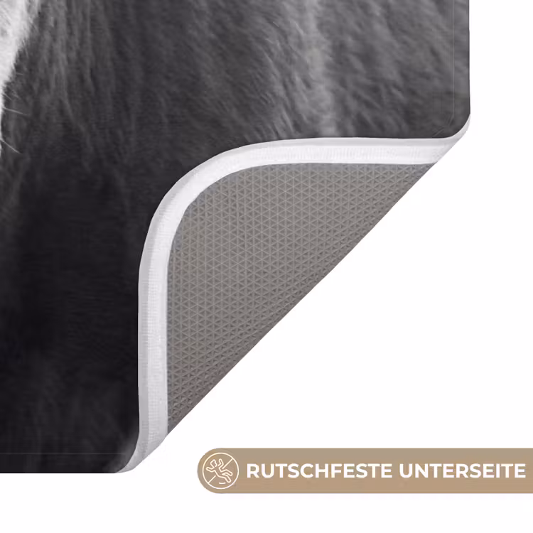 Badematte - Kühe - Schwarz und weiß — 3