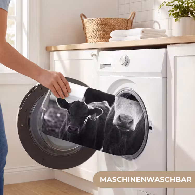 Badematte - Kühe - Schwarz und weiß — 7