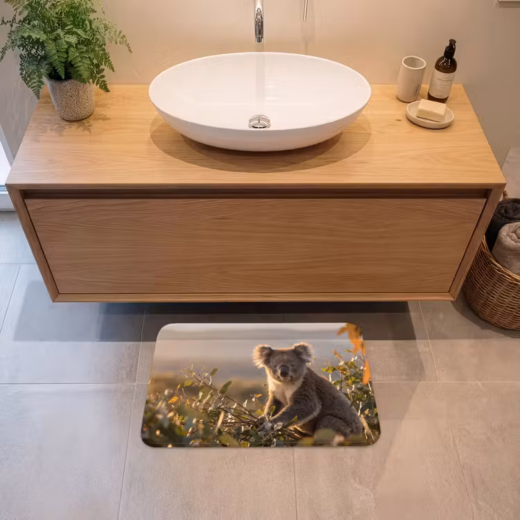 Badematte - Koala - Blätter - Morgenlicht — 2