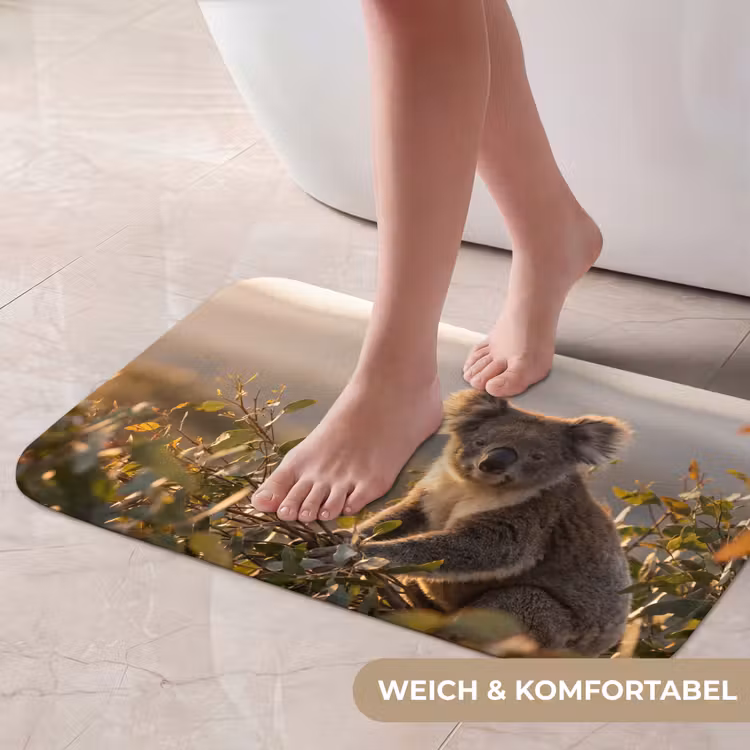 Badematte - Koala - Blätter - Morgenlicht — 5